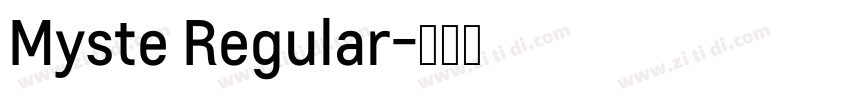 Myste Regular字体转换